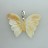 .925 Silver Pendant Butterfly Shell 