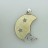.925 Silver Pendant Moon Mother of Pearl