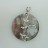 .925 Silver Pendant Round Shell 