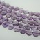 Faceted Flat Coin Amethyst 20mm 16"