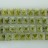 Faceted Rectangle Double Drilled Cubic Zirconia Olive 10x12mm 8"