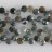 Faceted Coin Top Drilled Moss Agate 8mm 8"