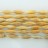 Faceted Rice Yellow Jade 10x30mm 16"