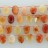 Faceted Flat Oval Top Drilled Carnelian 10x14mm 8"