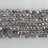 Faceted Round Bead Two-Tone Clear Quartz & Silver 4mm 16"