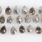 Top Drilled Faceted Teardrop Two-Tone Coffee Quartz & Silver 12x16mm 8"