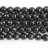 Faceted Round Bead Black Agate 18mm 16"