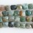 Faceted Flat Square Moss Agate 10x10mm 16"