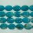 Oval Stabilized Blue Turquoise 18x25mm 16"