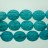 Carved Oval Stabilized Blue Turquoise 30x60mm 16"