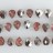 Faceted Flat Teardrop Top Drilled Two-Tone Cherry Quartz & Silver 8x10mm 8"