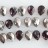 Faceted Flat Teardrop Top Drilled Two-Tone Purple Quartz & Silver 12x16mm 8"