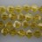 Faceted Flat Diamond Cubic Zirconia Yellow 7.5mm 8"