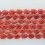 Faceted Flat Teardrop Dyed Jade Coral 13x18mm 16"