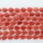 Flat Teardrop Dyed Jade Coral 12x16mm 16"