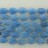 Faceted Flat Teardrop Dyed Jade Light Blue 20x30mm 16"