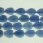 Faceted Flat Teardrop Dyed Jade Blue 18x25mm 16"