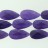 Faceted Flat Teardrop Dyed Jade Purple 16x32mm 16"