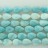 Faceted Flat Teardrop Center Drilled Amazonite 13x18mm 16"