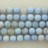 Round Bead Dyed Agate Blue 16mm 16"