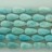 Faceted Flat Teardrop Center Drilled Amazonite 15x23mm 16"