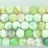 Faceted Round Bead Multi Green Fire Agate 16mm 16"