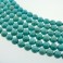 Round Bead Stabilized Blue Turquoise 18mm 16"