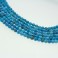 Faceted Round Bead Blue Fire Agate 8mm 16"