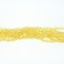Faceted Round Bead Cubic Zirconia Yellow 6mm 8"