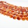 Faceted Flat Coin Red Agate 20mm 16"
