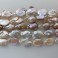 Freshwater Pearl Biwa Oval Natural Multicolor 15x20mm 16"