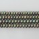 Freshwater Pearl Button Forest Green 9.5-10mm 16''