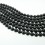 Faceted Round Bead Black Agate 16mm 16"