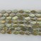 Freshwater Pearl Biwa Flat Teardrop Golden Green 8x14mm 16"