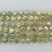 Freshwater Pearl Biwa Diamond Golden Green 10mm 16"
