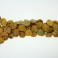 Waved Coin Multi Yellow Agate 30mm 16"