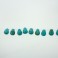 Teardrop Top Drilled Stabilized Turquoise 15x20mm 8"