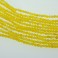 Faceted Round Bead Dyed Jade Yellow 4mm 16"