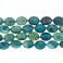 Faceted Oval Blue Fire Agate 20x25mm 16"