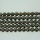 Faceted Round Bead Pyrite 8mm 16"