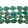 Faceted Flat Slab Green Agate 40x50mm 16"