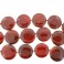 Flat Coin Red Agate 42mm 16"