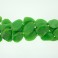 Faceted Flat Slab Dyed Jade Apple Green 30x40mm 16"