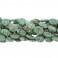Flat Oval Dyed Fossil Green 15x20mm 16"