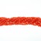 Faceted Round Bead Dyed Jade Neon Orange 10mm 16"
