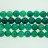 Faceted Round Bead Green Agate 12mm 16"