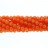 Faceted Round Bead Dyed Jade Orange 6mm 16"