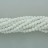 Faceted Round Bead White Jade 6mm 16"