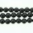 Faceted Round Bead Black Agate 12mm 16"