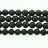 Faceted Round Bead Black Agate 10mm 16"
